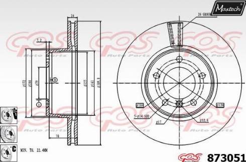 Maxtech 873051.6880 - Discofreno autozon.pro