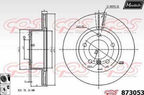 Maxtech 873053.6060 - Discofreno autozon.pro