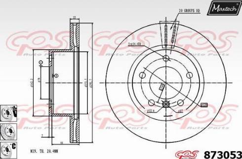 Maxtech 873053.6880 - Discofreno autozon.pro