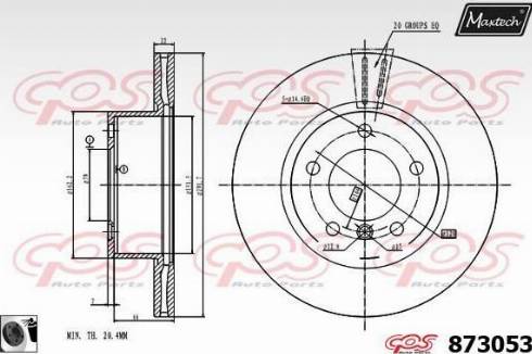 Maxtech 873053.0060 - Discofreno autozon.pro