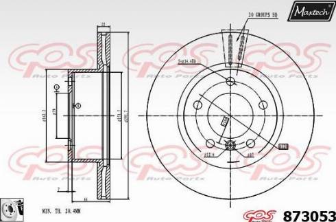 Maxtech 873053.0080 - Discofreno autozon.pro