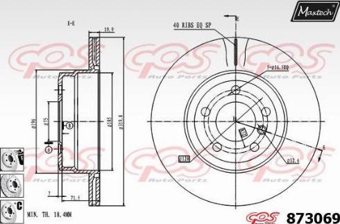 Maxtech 873069.6980 - Discofreno autozon.pro