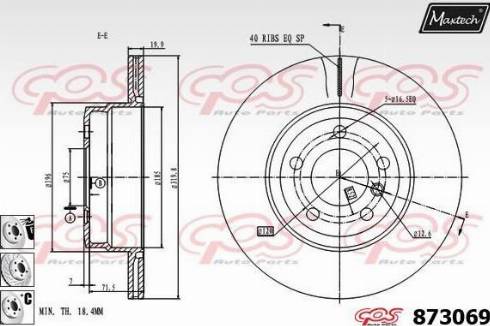 Maxtech 873069.6880 - Discofreno autozon.pro