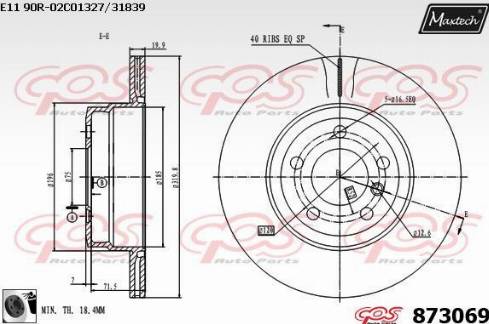 Maxtech 873069.0060 - Discofreno autozon.pro