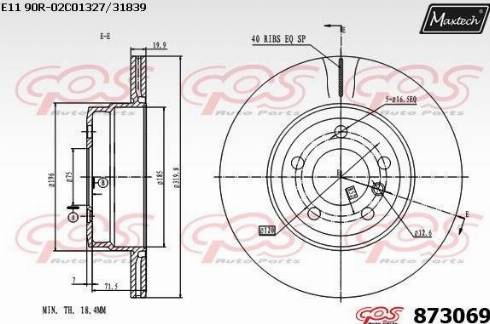 Maxtech 873069.0000 - Discofreno autozon.pro