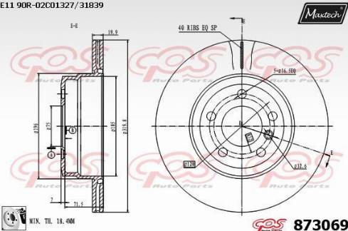 Maxtech 873069.0080 - Discofreno autozon.pro