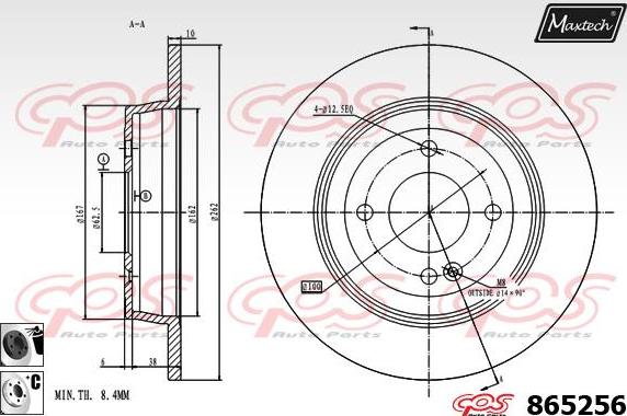 Maxtech 873069 - Discofreno autozon.pro