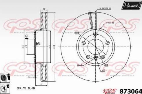 Maxtech 873064.6060 - Discofreno autozon.pro