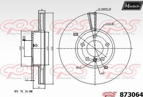 Maxtech 873064.0000 - Discofreno autozon.pro