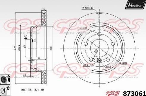 Maxtech 873061.6060 - Discofreno autozon.pro