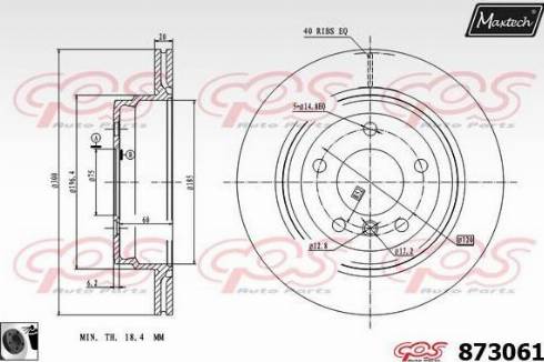 Maxtech 873061.0060 - Discofreno autozon.pro