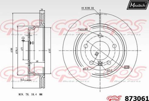 Maxtech 873061.0000 - Discofreno autozon.pro