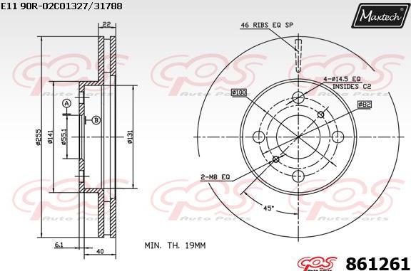 Maxtech 873061 - Discofreno autozon.pro