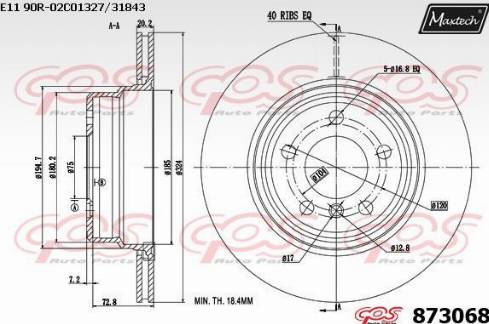 Maxtech 873068.0000 - Discofreno autozon.pro