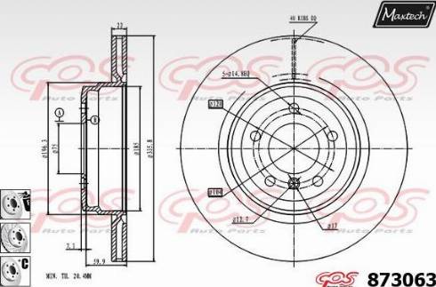 Maxtech 873063.6980 - Discofreno autozon.pro