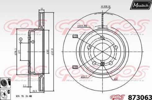 Maxtech 873063.6060 - Discofreno autozon.pro