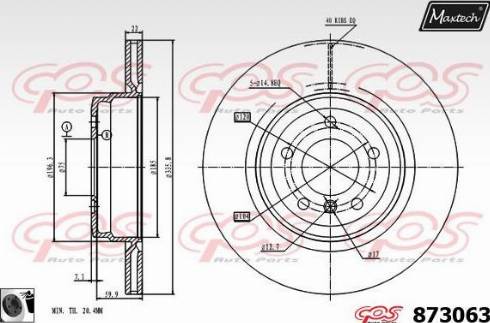 Maxtech 873063.0060 - Discofreno autozon.pro