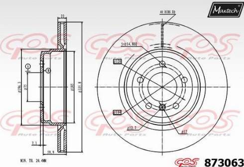 Maxtech 873063.0000 - Discofreno autozon.pro