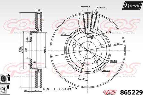 Maxtech 873012 - Discofreno autozon.pro