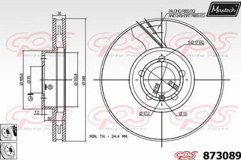 Maxtech 873089.0380 - Discofreno autozon.pro