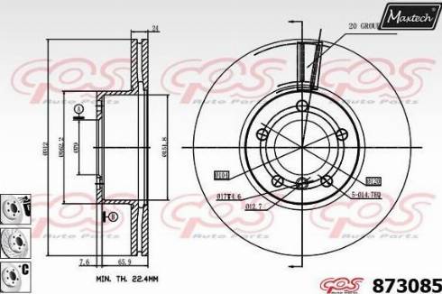 Maxtech 873085.6880 - Discofreno autozon.pro