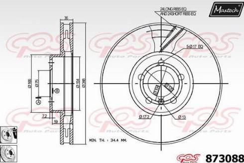 Maxtech 873088.0280 - Discofreno autozon.pro