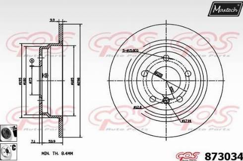 Maxtech 873034.6060 - Discofreno autozon.pro