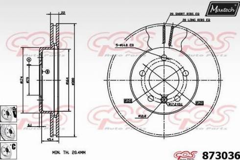 Maxtech 873036.6880 - Discofreno autozon.pro