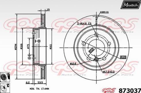 Maxtech 873037.6060 - Discofreno autozon.pro