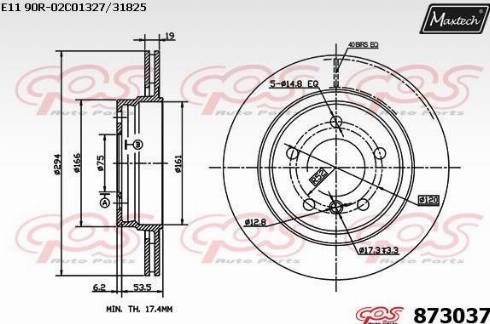 Maxtech 873037.0000 - Discofreno autozon.pro