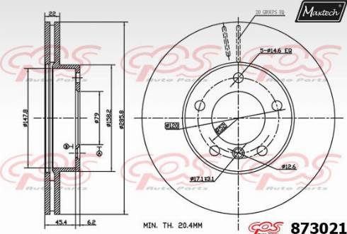 Maxtech 873021.0000 - Discofreno autozon.pro