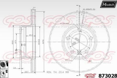 Maxtech 873028.6060 - Discofreno autozon.pro