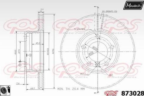 Maxtech 873028.0060 - Discofreno autozon.pro