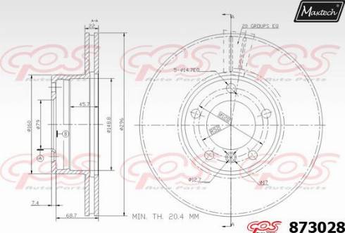 Maxtech 873028.0000 - Discofreno autozon.pro