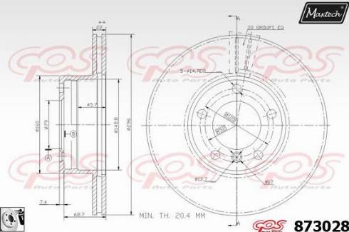 Maxtech 873028.0080 - Discofreno autozon.pro