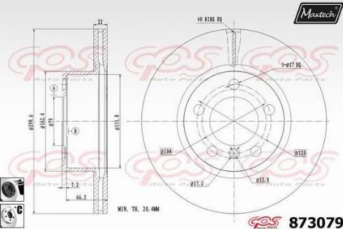 Maxtech 873079.6060 - Discofreno autozon.pro