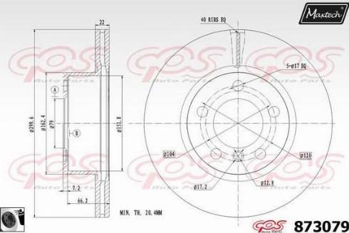 Maxtech 873079.0060 - Discofreno autozon.pro