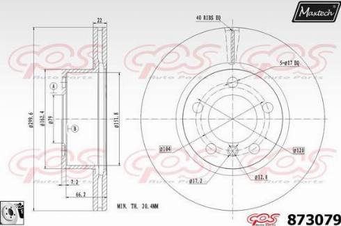 Maxtech 873079.0080 - Discofreno autozon.pro