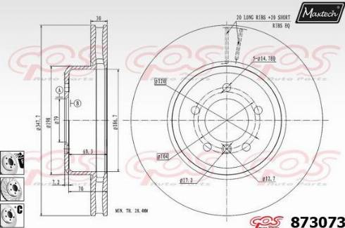 Maxtech 873073.6980 - Discofreno autozon.pro