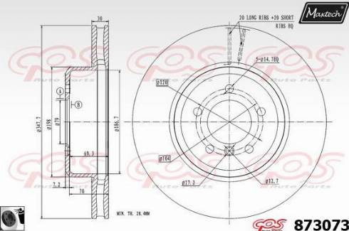 Maxtech 873073.0060 - Discofreno autozon.pro