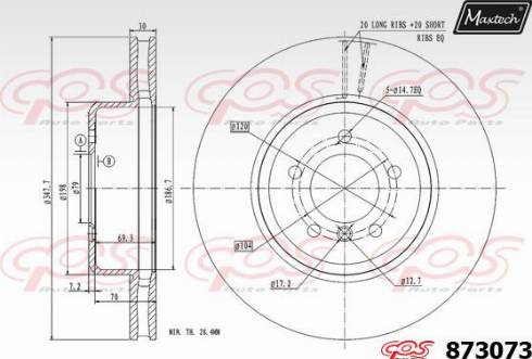 Maxtech 873073.0000 - Discofreno autozon.pro