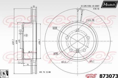 Maxtech 873073.0080 - Discofreno autozon.pro