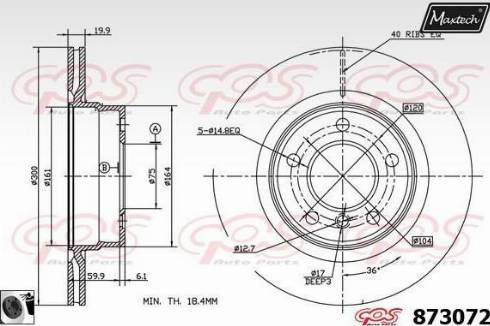 Maxtech 873072.0060 - Discofreno autozon.pro