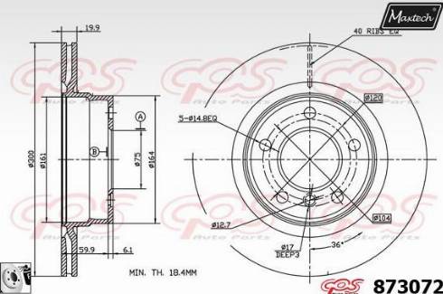 Maxtech 873072.0080 - Discofreno autozon.pro