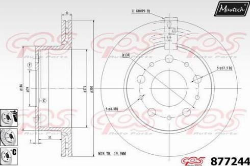 Maxtech 877244.6880 - Discofreno autozon.pro