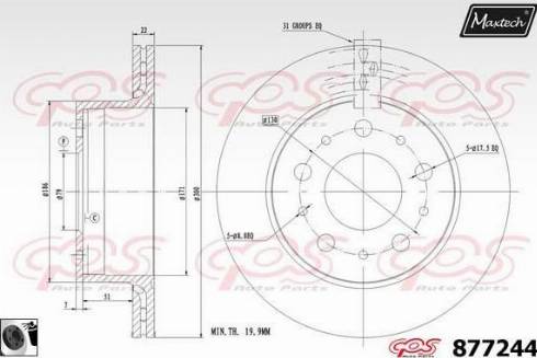 Maxtech 877244.0060 - Discofreno autozon.pro