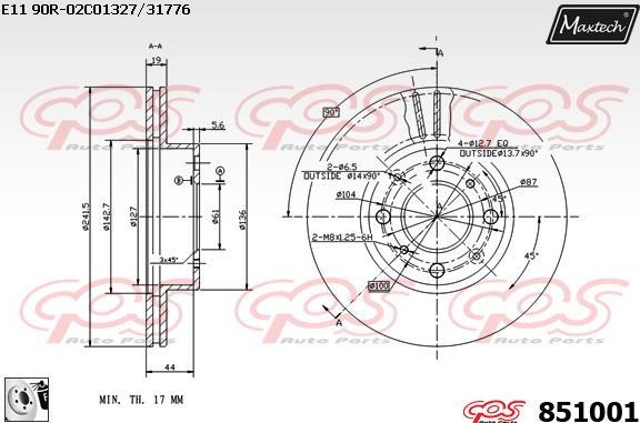 Maxtech 877244 - Discofreno autozon.pro