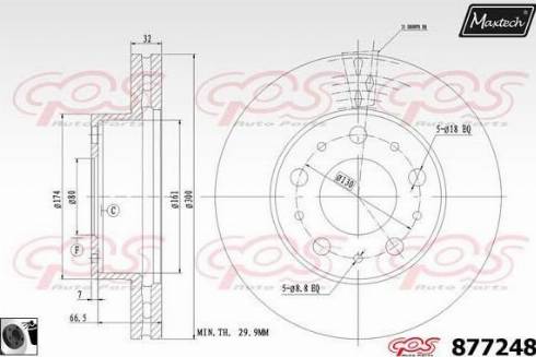 Maxtech 877248.0060 - Discofreno autozon.pro