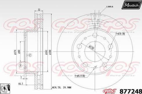 Maxtech 877248.0080 - Discofreno autozon.pro