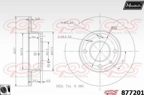 Maxtech 877201.0060 - Discofreno autozon.pro